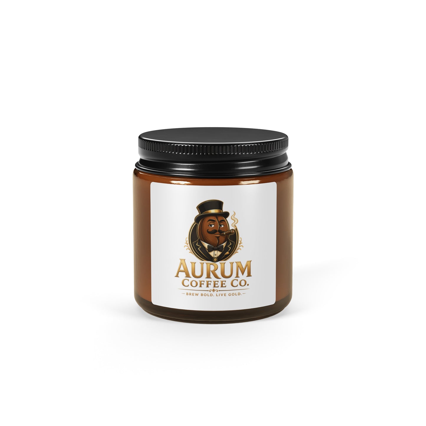 Amber jar soy candle - Aurum Coffee Co.