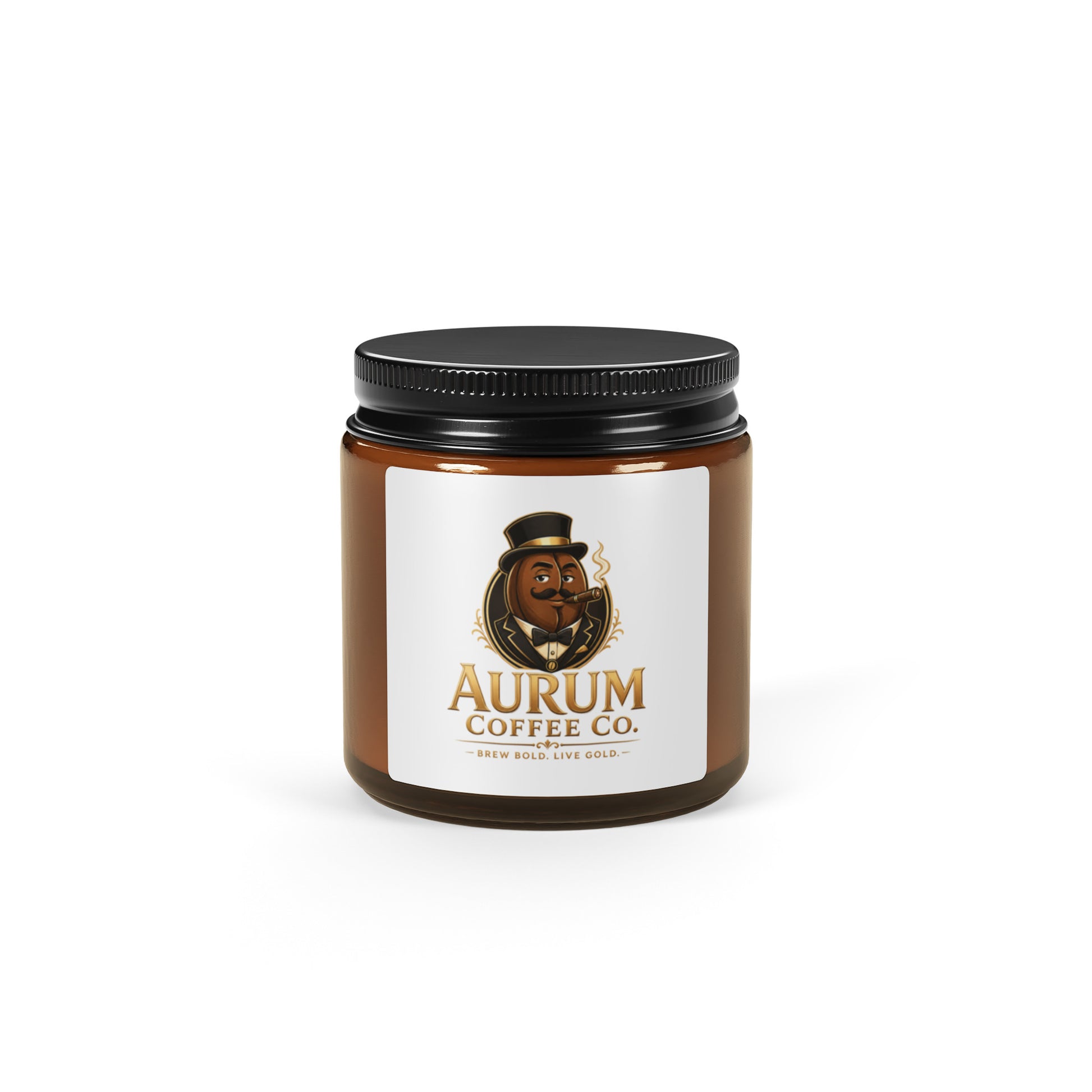 Amber jar soy candle - Aurum Coffee Co.