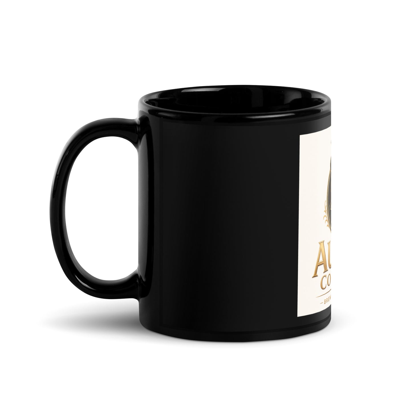 Black Glossy Mug - Aurum Coffee Co.