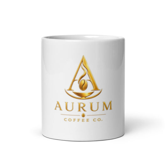 White glossy mug - Aurum Coffee Co.