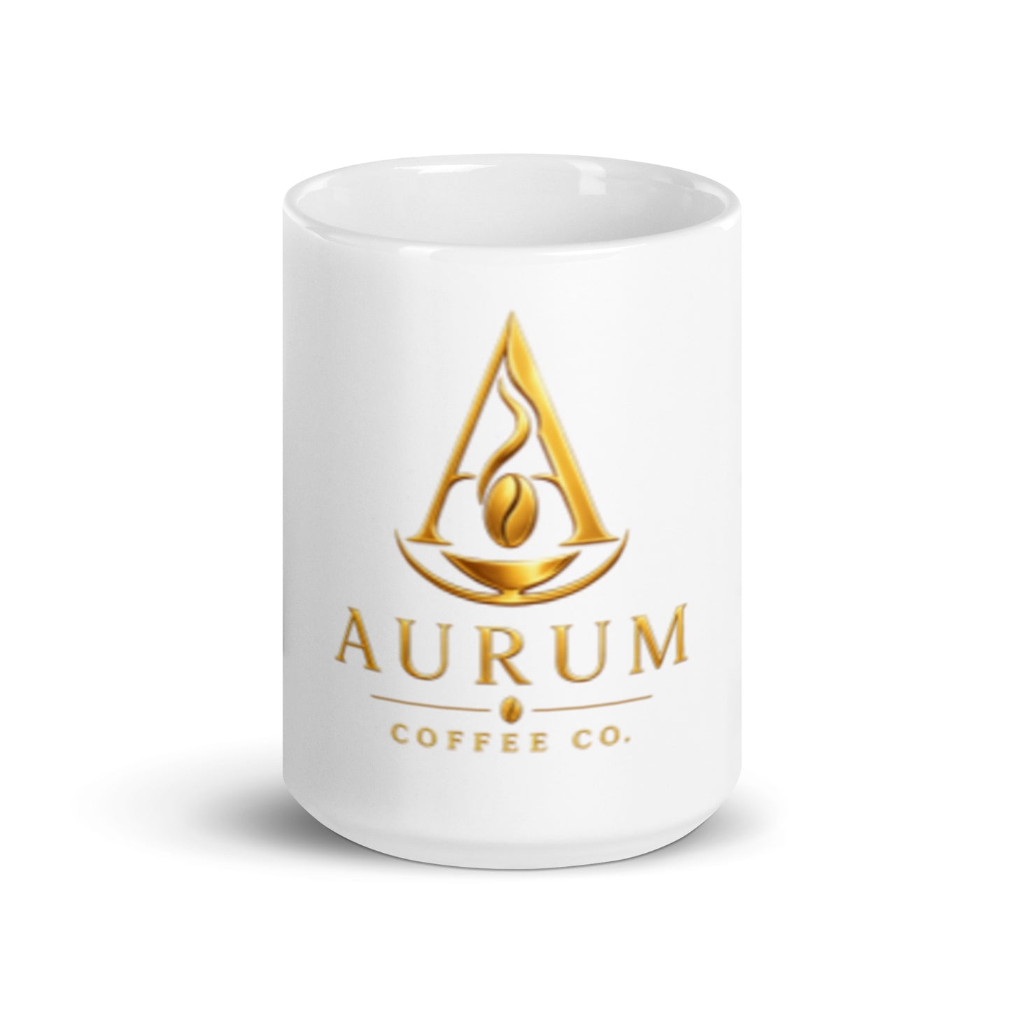 White glossy mug - Aurum Coffee Co.
