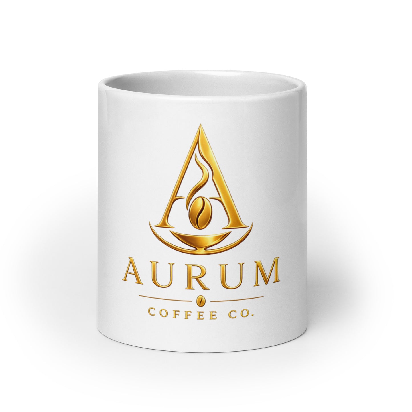 White glossy mug - Aurum Coffee Co.